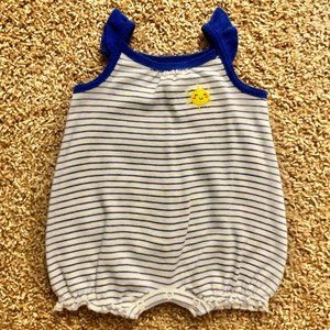 Carter’s Baby Girls’ Ruffle Tank One-Piece Romper, Newborn